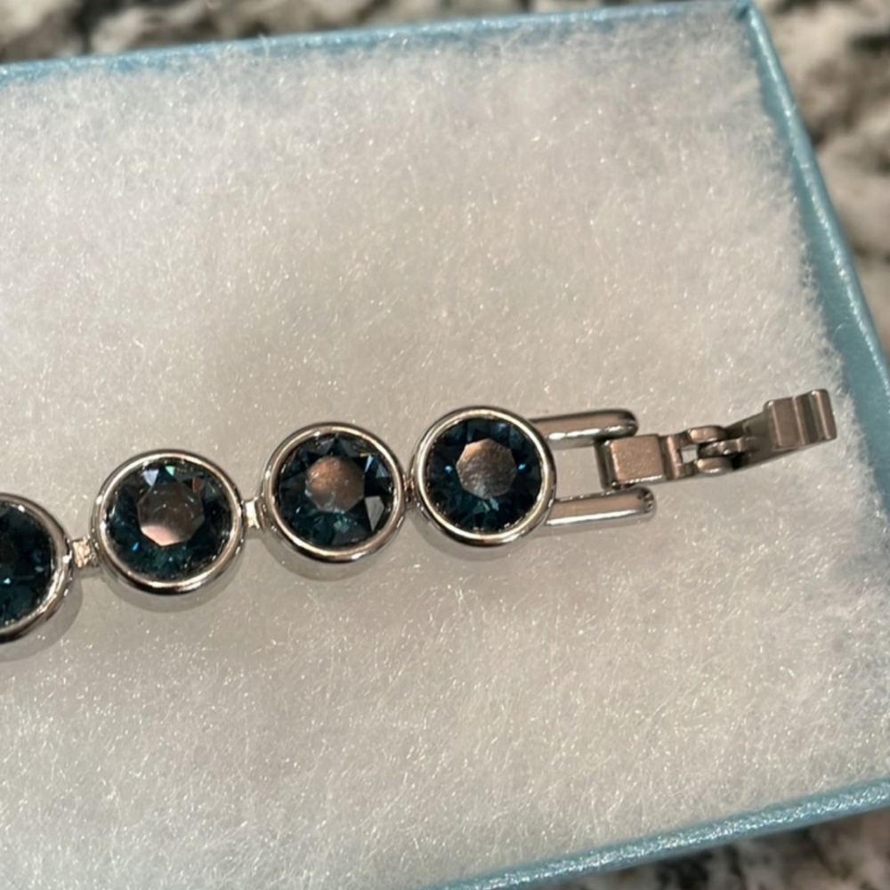 Touchstone Crystal Dark Blue Ice Bracelet - Picture 4 of 4